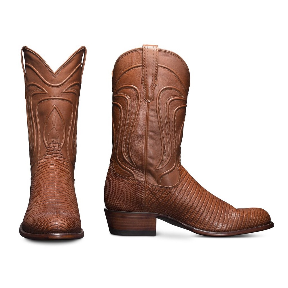 Tecovas “The Nolan” Lizard in Bourbon 11.5D